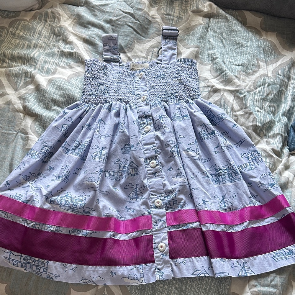 Nautical kids dress